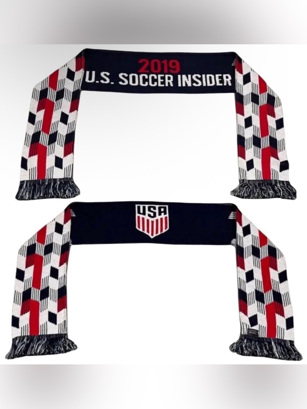 Ruffneck US Soccer Scarf Team USA Insider 2019 FIFA World Cup Red White Blue